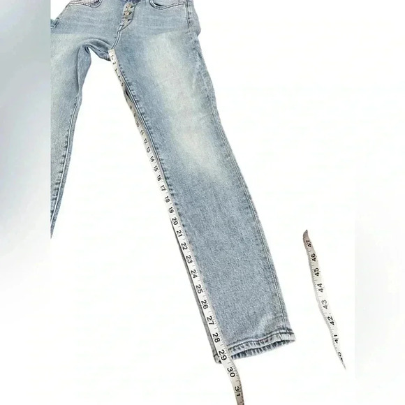 7 for all mankind High Waist Skinny Light Wash Button Fly Jeans Women’s size 27 - Picture 14 of 15